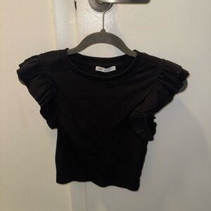 Zara Women’s Ruffle Sleeve Top